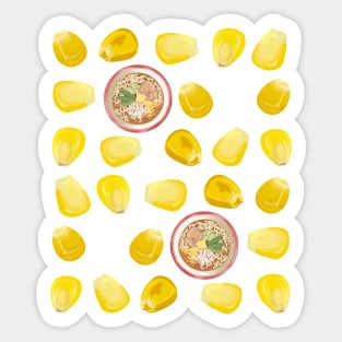 Miso Ramen Corn Sticker